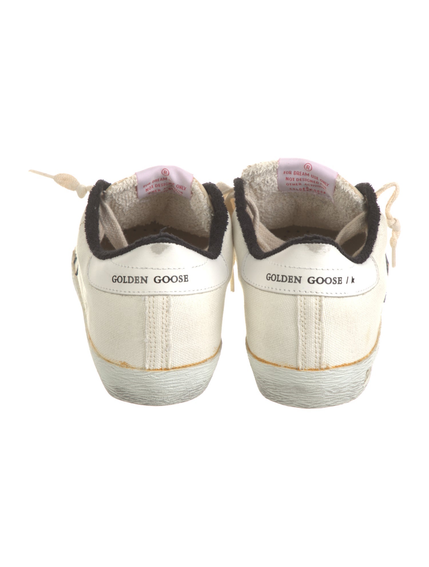 Golden Goose Canvas Colorblock Pattern Sneakers